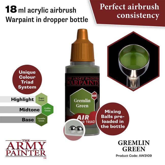 Warpaints Air: Gremlin Green 18ml from The Army Painter image 2
