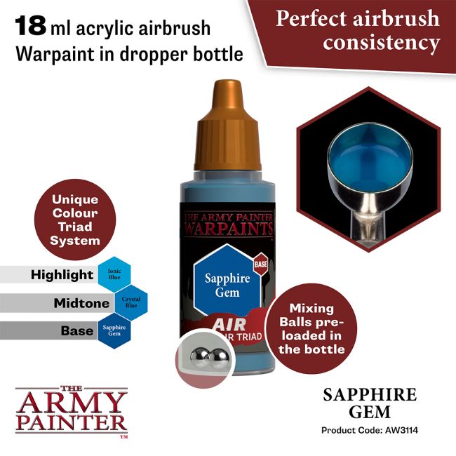 Warpaints Air: Sapphire Gem 18ml from The Army Painter image 2