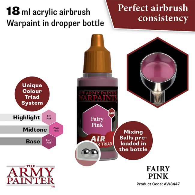 Warpaints Air: Fairy Pink 18ml from The Army Painter image 2