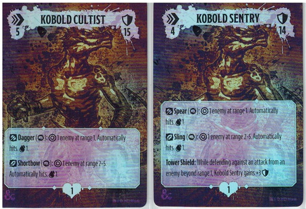 Kobold Cultist/Sentry Foil Promo Card for Dungeons & Dragons: Onslaught