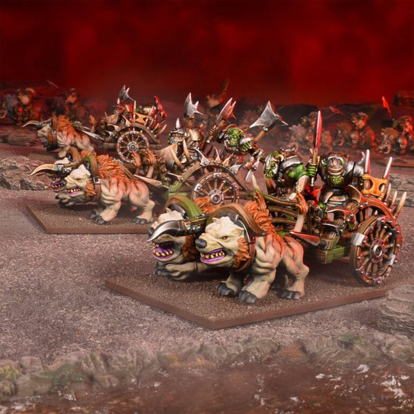 Kings of War: Orc Chariots/Fight Wagons from Mantic Entertainment image 1
