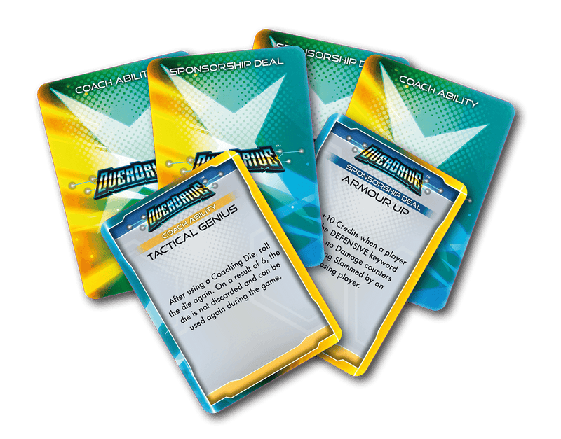 OverDrive: Coach Abilities and Sponsorship Cards from Mantic Entertainment image 1