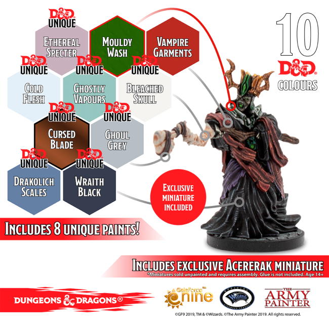 Dungeons & Dragons Nolzur's Marvelous Pigments: Undead Paint Set from The Army Painter image 3
