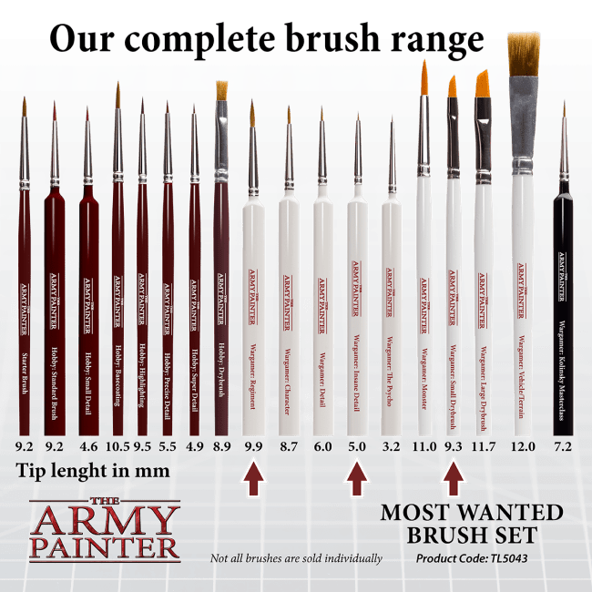 Hobby Starter: Wargamers Most Wanted Brush Set from The Army Painter image 4
