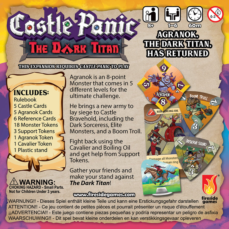Castle Panic: Second Edition - The Dark Titan Expansion by Fireside Games | Watchtower.shop