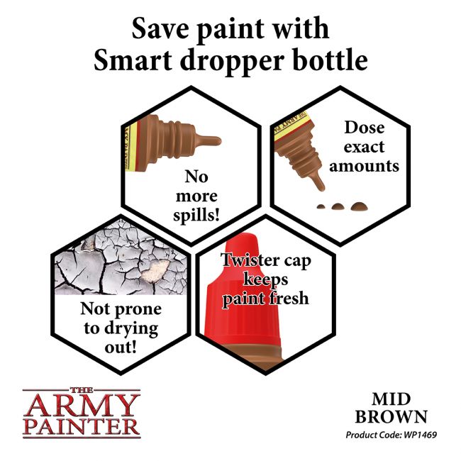 Warpaints: Mid Brown 18ml from The Army Painter image 5