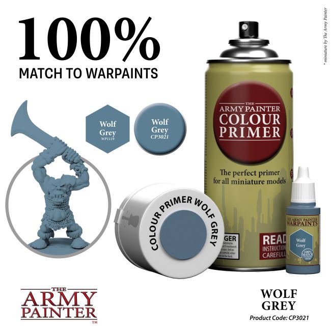 Colour Primer: Wolf Grey from The Army Painter image 4