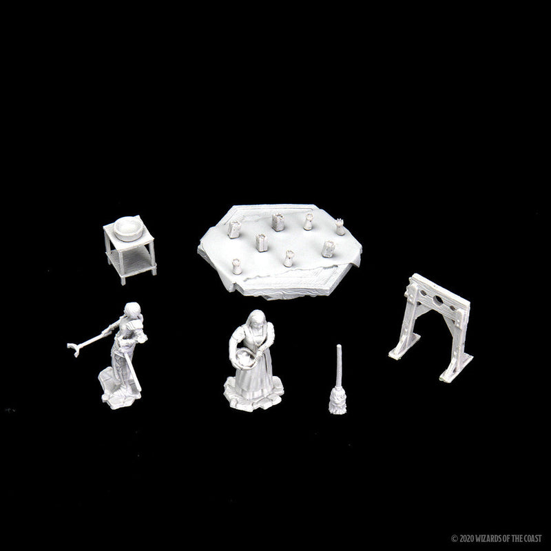 WizKids Deep Cuts Unpainted Miniatures: W12 Castle - Kingdom Retainers from WizKids image 15