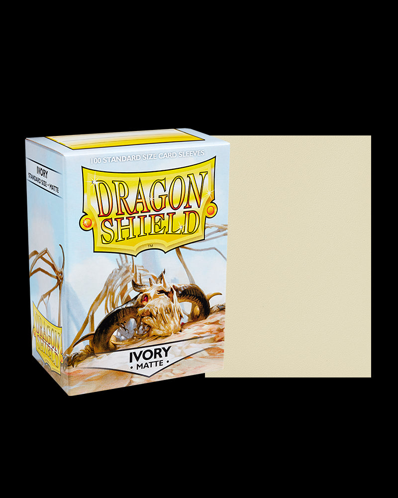 Dragon Shields: (100) Matte Ivory from Arcane Tinmen image 6
