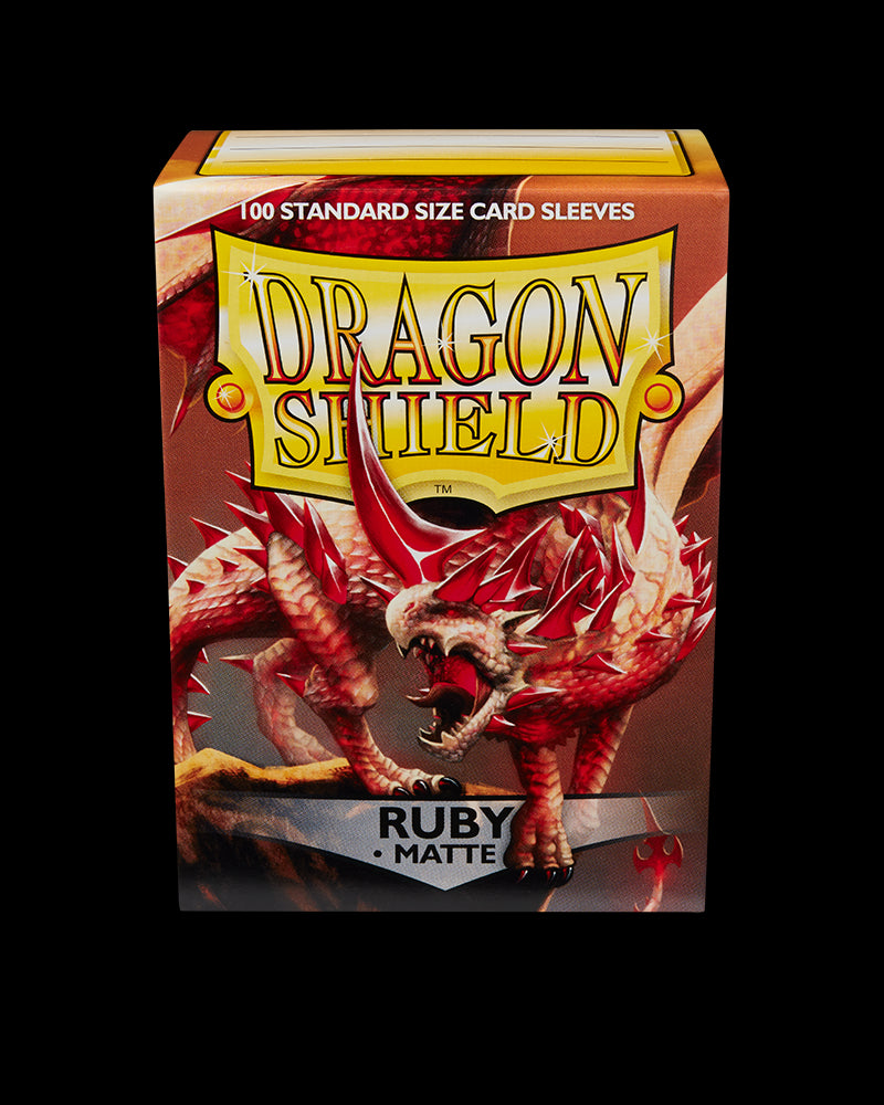 Dragon Shields: (100) Matte Ruby from Arcane Tinmen image 9