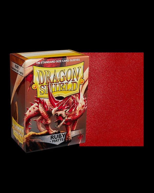 Dragon Shields: (100) Matte Ruby from Arcane Tinmen image 6