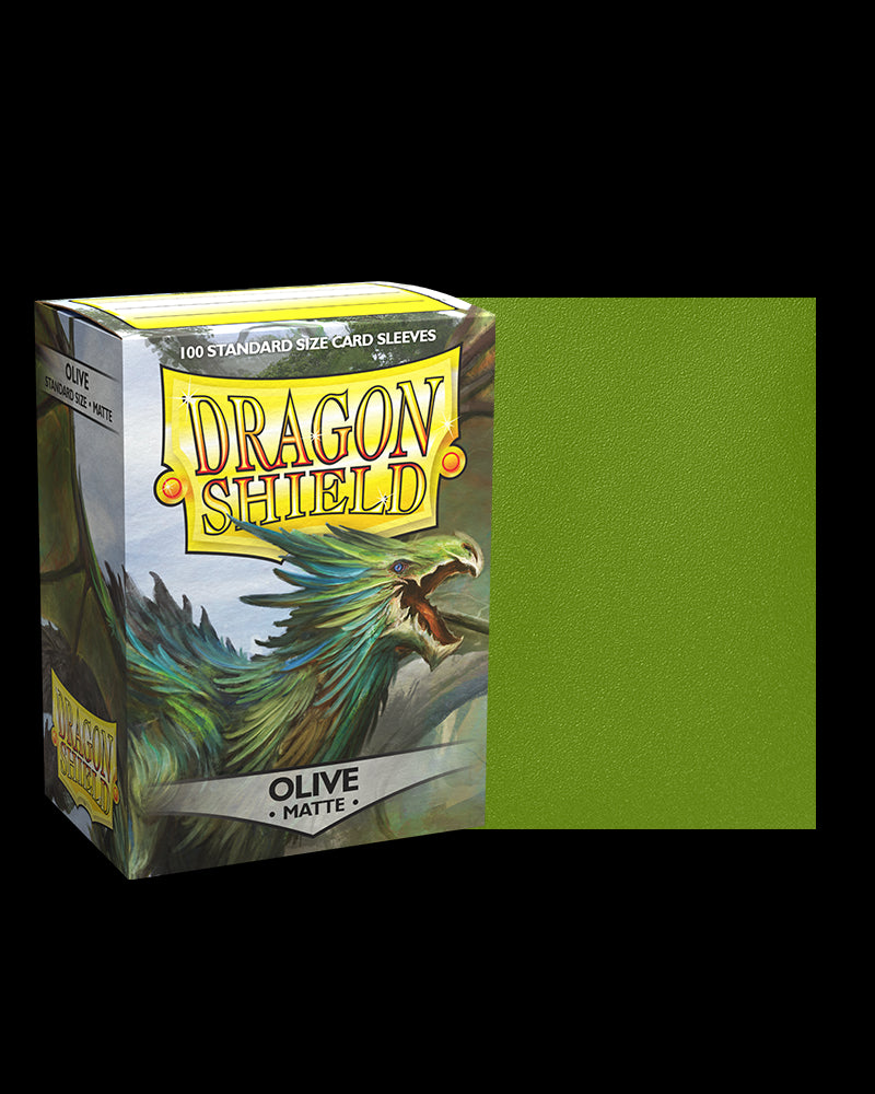 Dragon Shields: (100) Matte Olive from Arcane Tinmen image 6