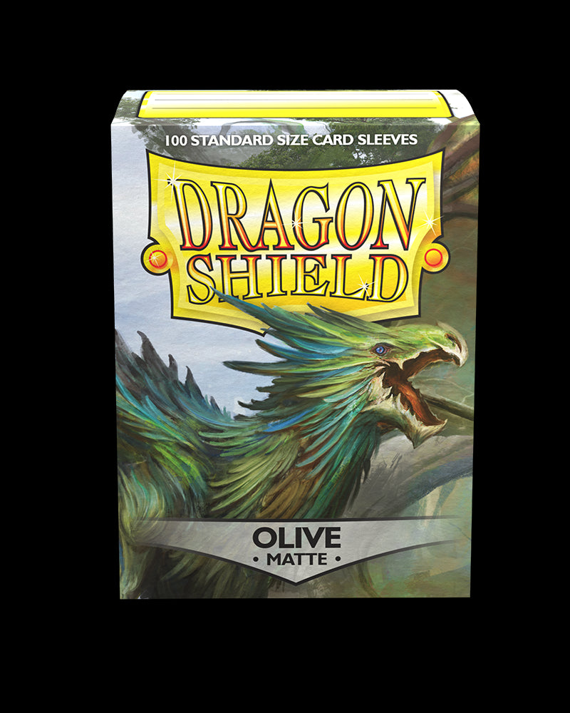 Dragon Shields: (100) Matte Olive from Arcane Tinmen image 9