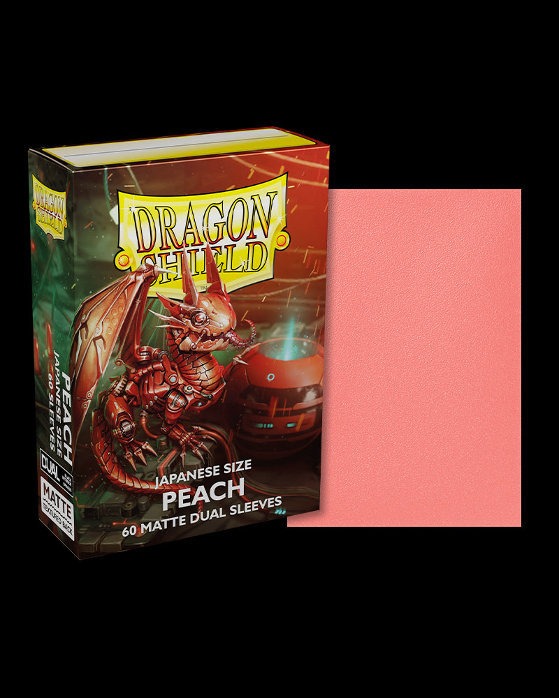 Dragon Shields: Japanese (60) Matte Dual - Peach from Arcane Tinmen image 6