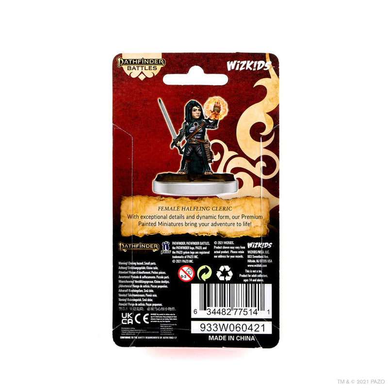 Pathfinder Battles: Premium Painted Figure - W03 Female Halfling Cleric from WizKids image 6