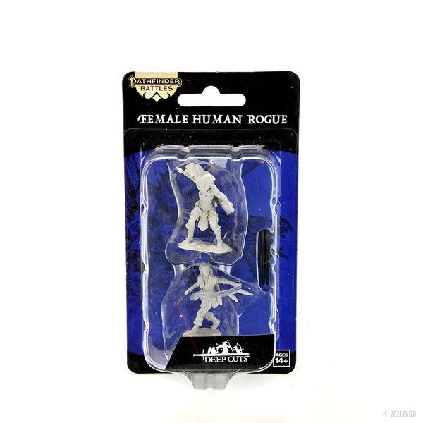 Pathfinder Deep Cuts Unpainted Miniatures: W14 Human Rogue Female from WizKids image 5
