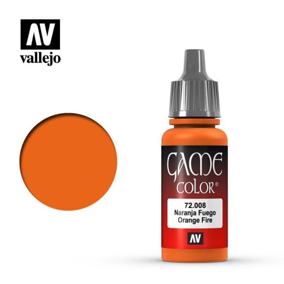 Game Color: Orange Fire 18 ml. from Vallejo image 1