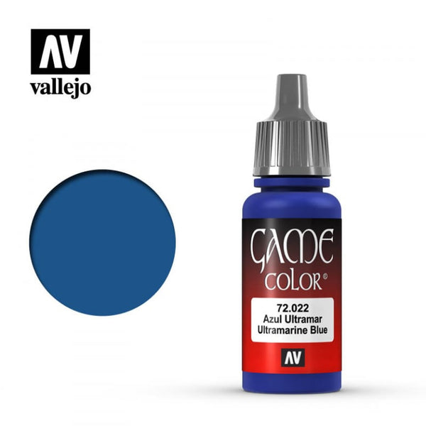Game Color: Ultramarine Blue 18 ml. from Vallejo image 1