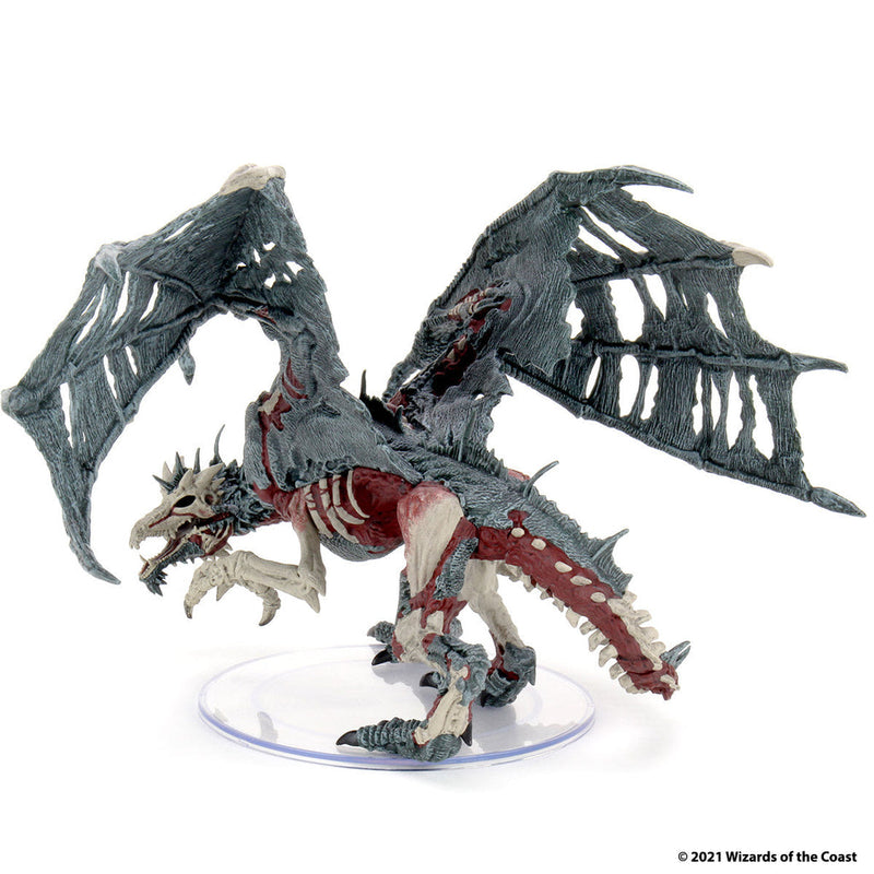 Dungeons & Dragons: Icons of the Realms Set 18 Boneyard Premium Green Dracolich from WizKids image 18