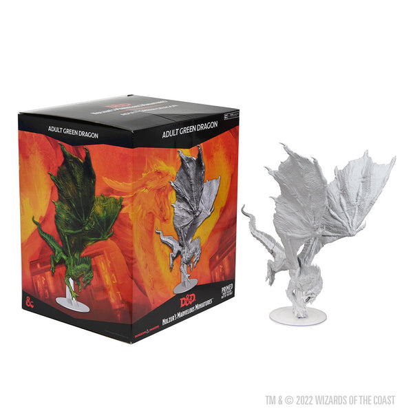 Dungeons & Dragons Nolzur's Marvelous Unpainted Miniatures: Adult Green Dragon from WizKids image 8