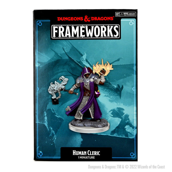 Dungeons & Dragons Frameworks: W01 Human Cleric Male from WizKids image 8
