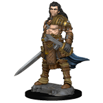 Pathfinder Deep Cuts Unpainted Miniatures: W01 Human Male Fighter from WizKids image 8