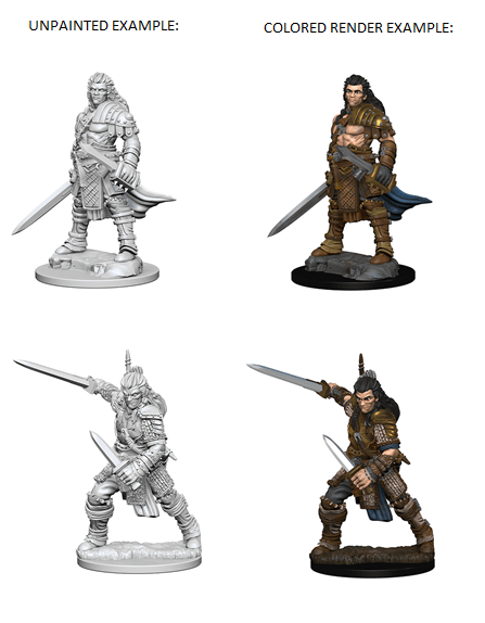 Pathfinder Deep Cuts Unpainted Miniatures: W01 Human Male Fighter from WizKids image 7