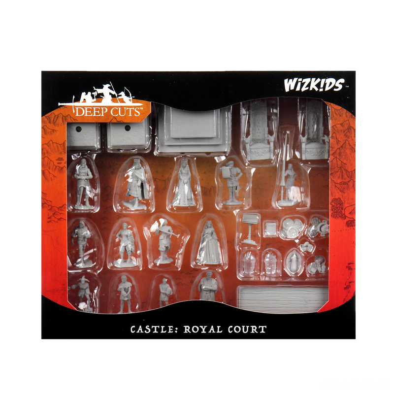 WizKids Deep Cuts Unpainted Miniatures: W12 Castle - Royal Court from WizKids image 9