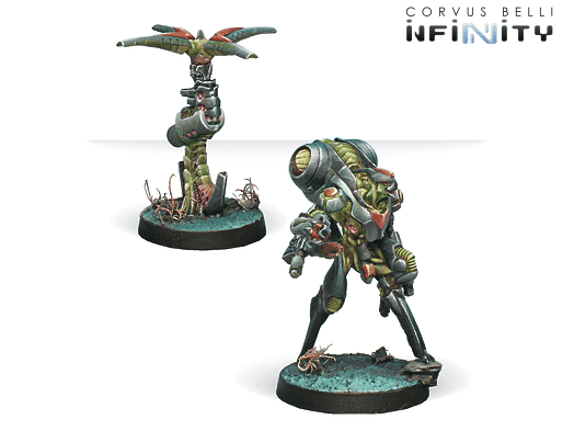 Infinity: Combined Army Ikadron Batdroids and Imetron from Corvus Belli image 1