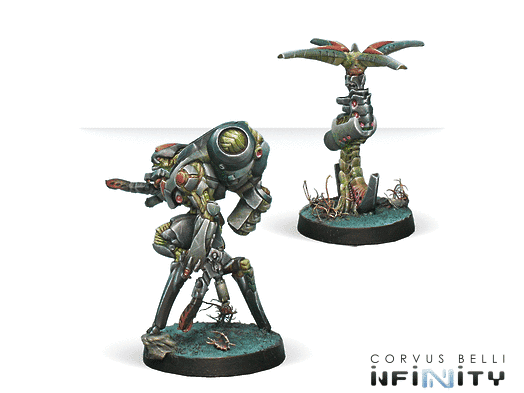 Infinity: Combined Army Ikadron Batdroids and Imetron from Corvus Belli image 2