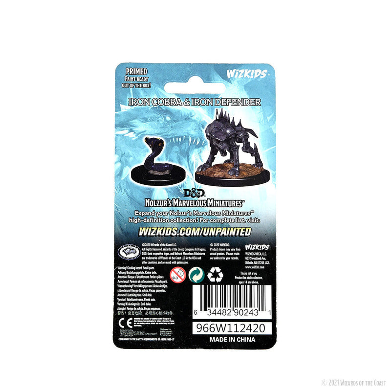 Dungeons & Dragons Nolzur's Marvelous Unpainted Miniatures: W14 Iron Cobra & Iron Defender from WizKids image 6