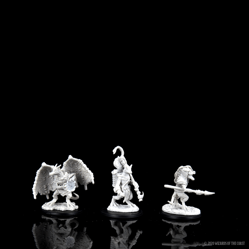 Dungeons & Dragons Nolzur's Marvelous Unpainted Miniatures: W12 Kobold Inventor Dragonshield & Sorcerer from WizKids image 6