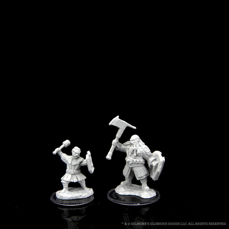 Critical Role Unpainted Miniatures: W02 Kymal Militia Brawler & Jorenn Militia Holy Axeman from WizKids image 6