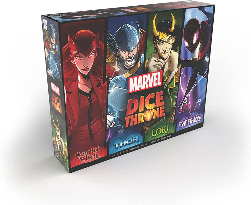 Marvel Dice Throne: 4-Hero Box (Scarlet Witch, Thor, Loki, and Spider-Man) by USAopoly | Watchtower