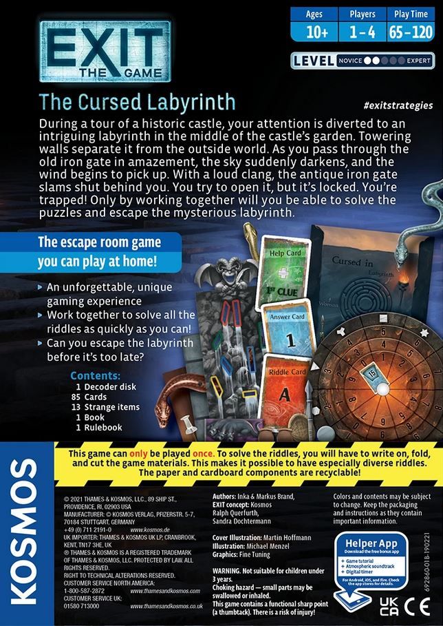 Exit: The Cursed Labyrinth by Thames & Kosmos | Watchtower
