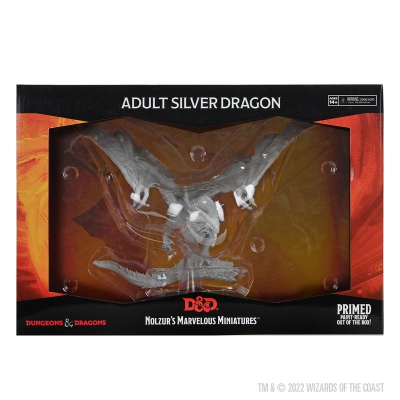 Dungeons & Dragons Nolzur's Marvelous Unpainted Miniatures: Adult Silver Dragon from WizKids image 9