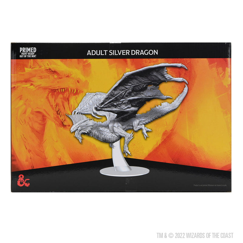 Dungeons & Dragons Nolzur's Marvelous Unpainted Miniatures: Adult Silver Dragon from WizKids image 10