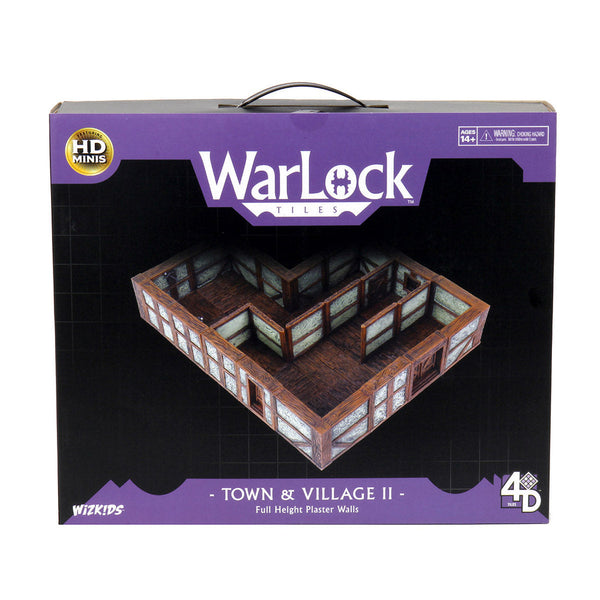 WarLock Tiles: Town & Village II - Full Height Plaster Walls from WizKids image 9