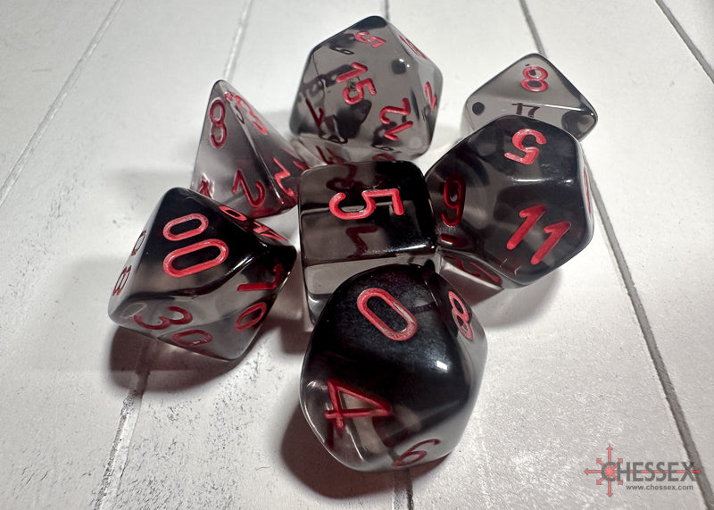 Translucent: Poly Smoke/Red (7) Revised from Chessex image 4