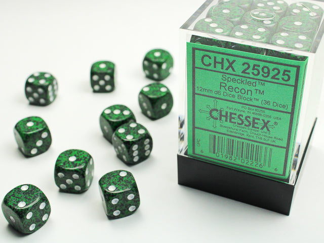 Speckled: Recon 12mm D6 Block (36) from Chessex image 1