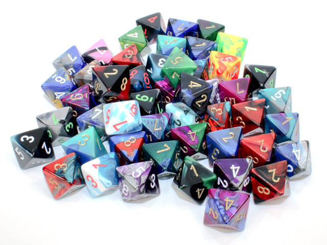 Gemini: Poly D8 Numbers Assorted Bag of Dice (50) from Chessex image 1
