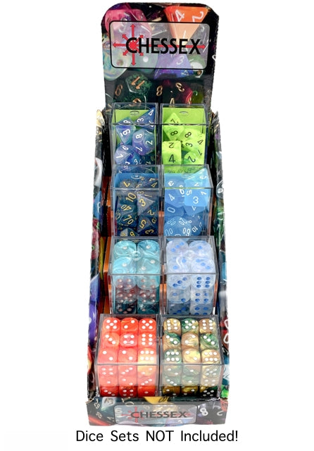 Empty Full-Color Cardboard Dice Set Display (holds 8) from Chessex image 2