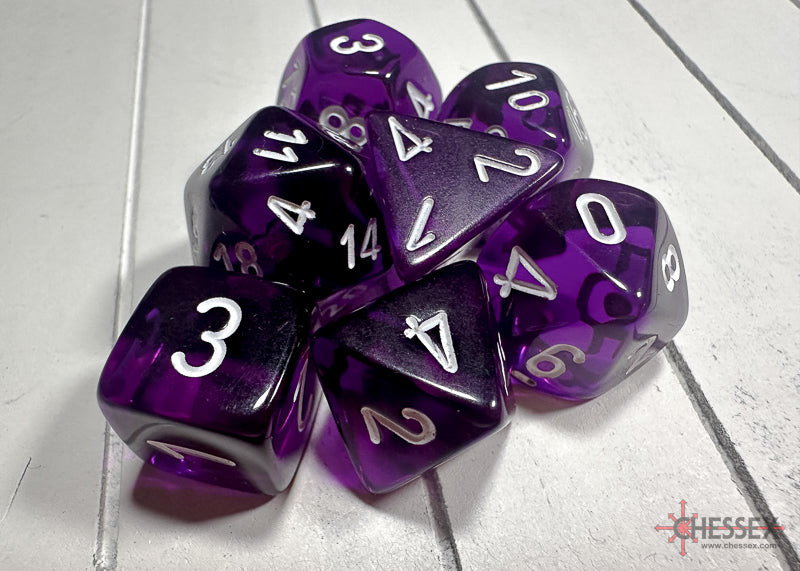 Translucent: Poly Purple/White (7) Revised from Chessex image 4