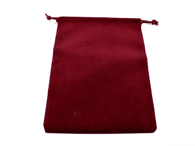 Burgundy Velour Dice Pouch (large) from Chessex image 1