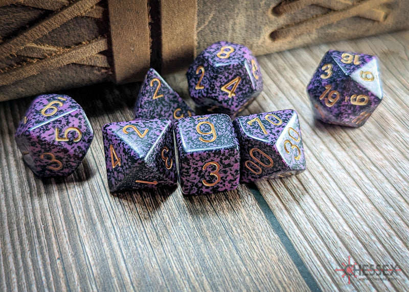 Speckled: Poly Set Hurricane (7) from Chessex image 2