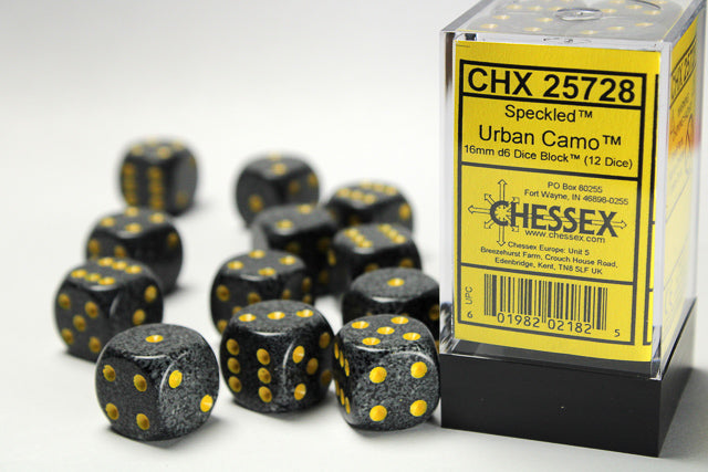 Speckled: 16mm Pip D6 Urban (12) from Chessex image 1