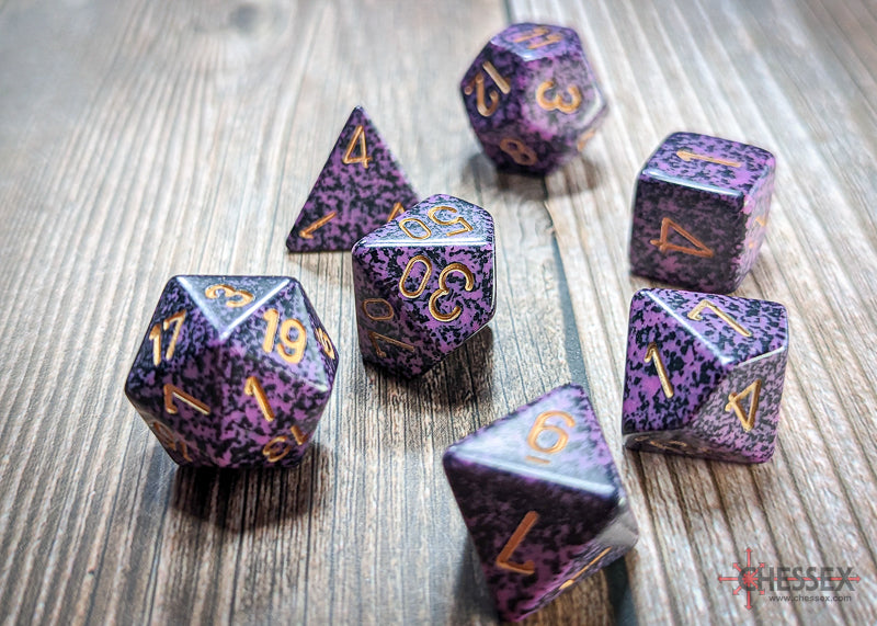 Speckled: Poly Set Hurricane (7) from Chessex image 4