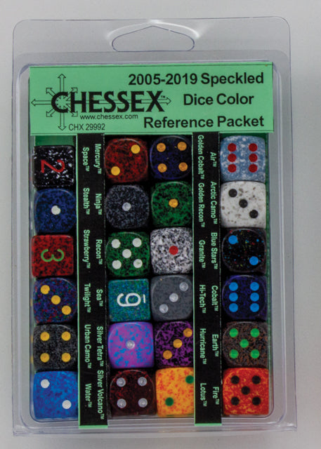 2004-2019 Speckled Dice Color Reference Pack from Chessex image 1