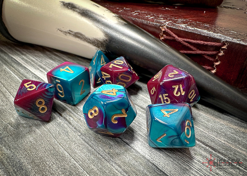 Gemini 5: Poly Purple Teal/Gold (7) from Chessex image 4