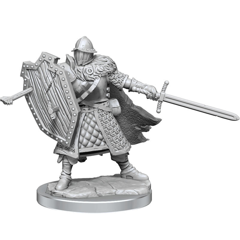 Dungeons & Dragons Frameworks: W01 Human Fighter Male from WizKids image 9